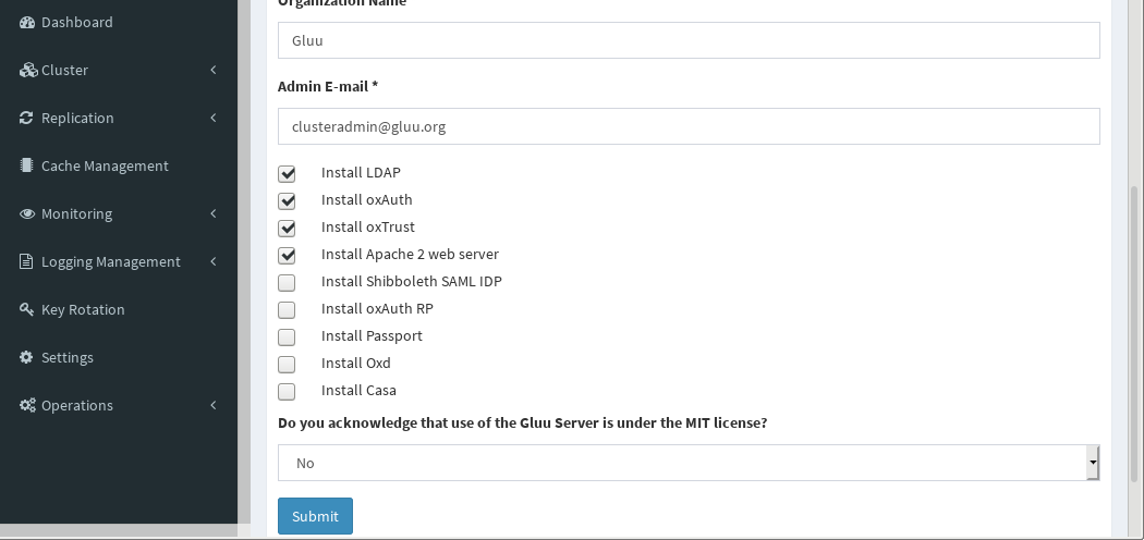 Install Primary Gluu Server