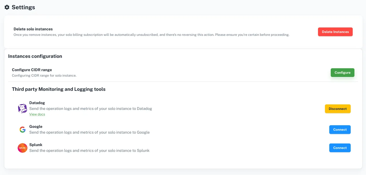 solo-settings-page