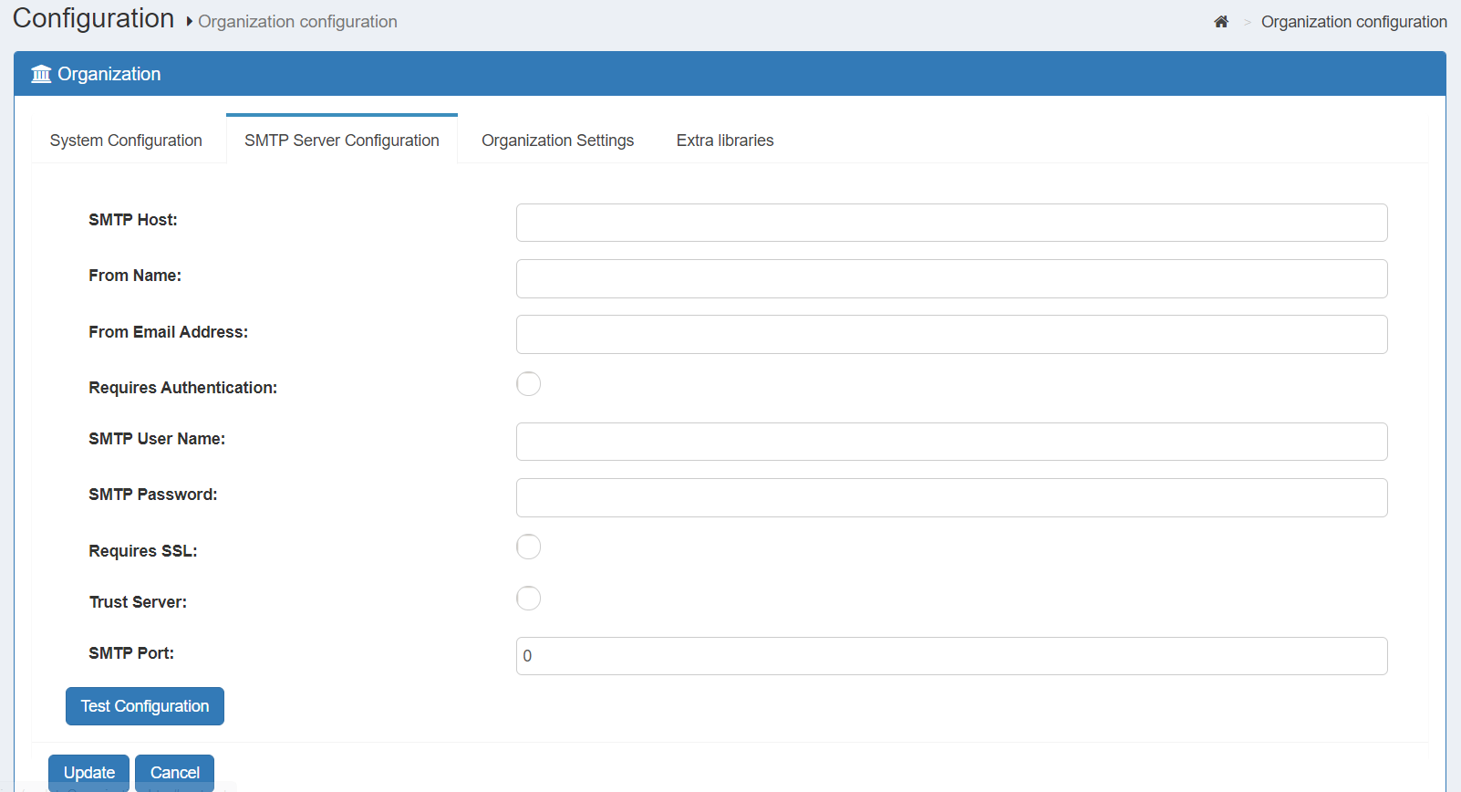 SMTP Configuration