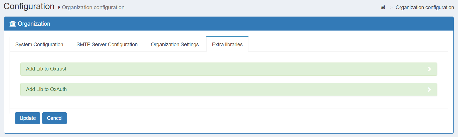 Organization Settings