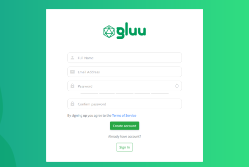 create your Gluu Solo account